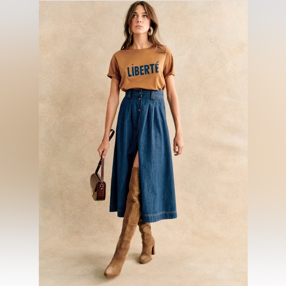 Sezane Clarine Skirt Size 8